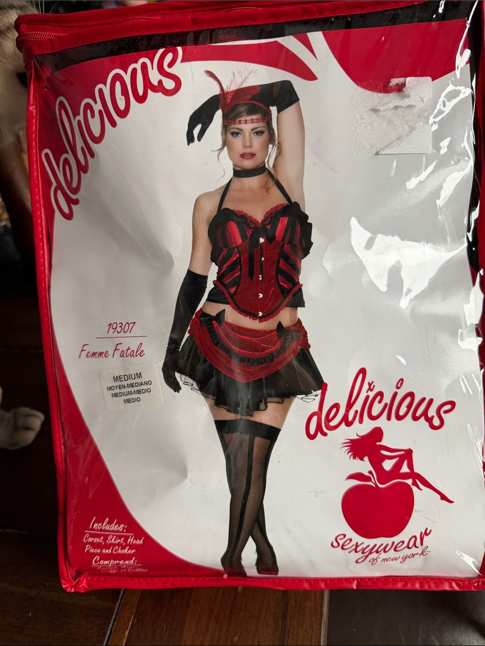Delicious Femme Fatale Kids Costume in Red and Black